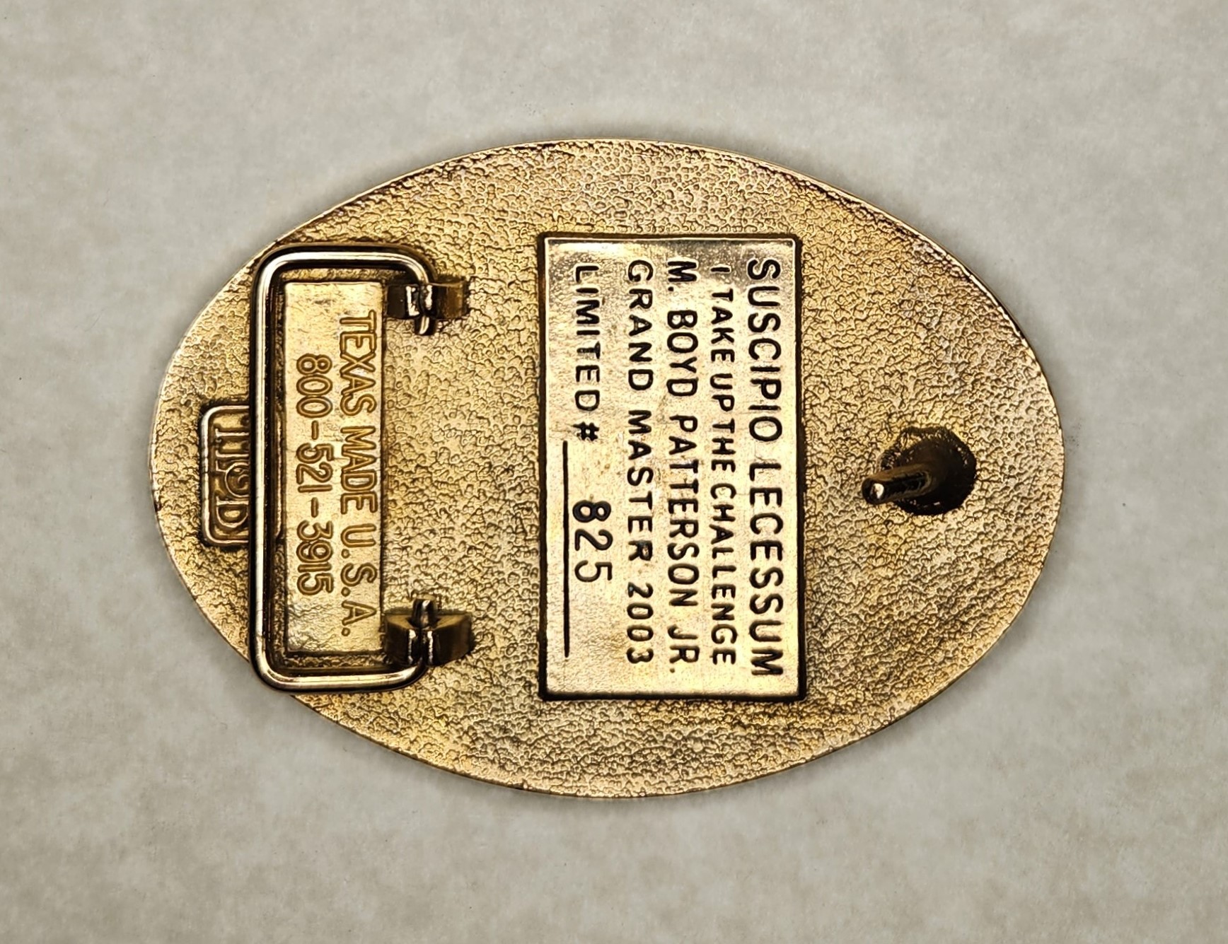 [Buckle Pic Missing] (Click here)